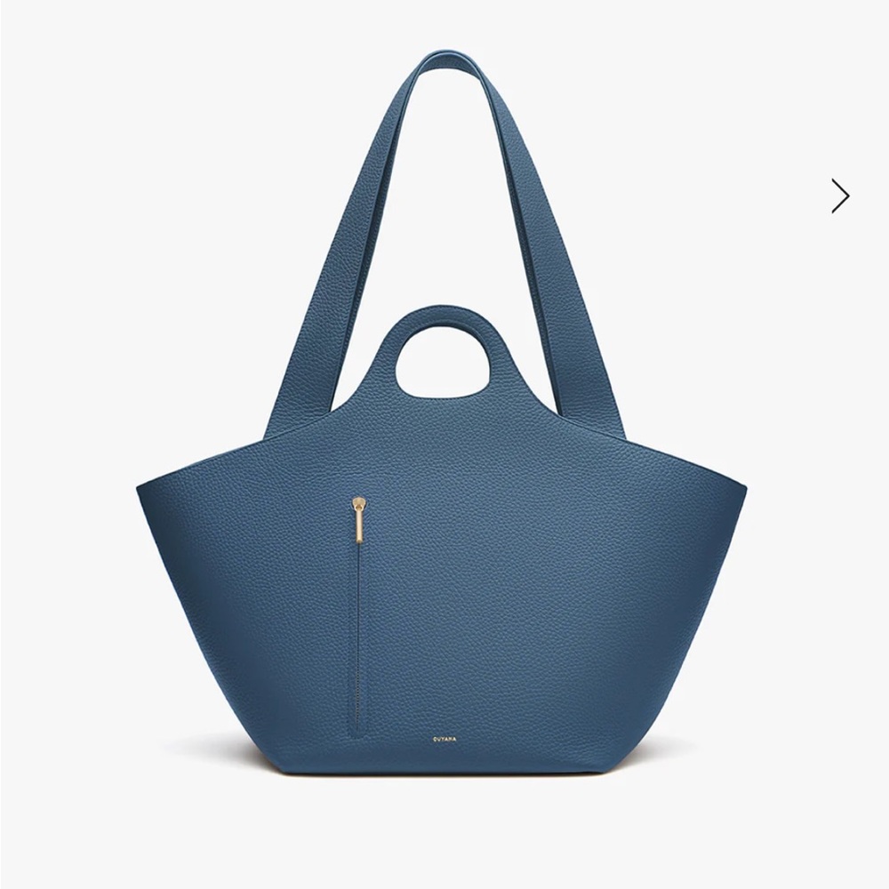 Cuyana Paloma Tote in Indigo Blue